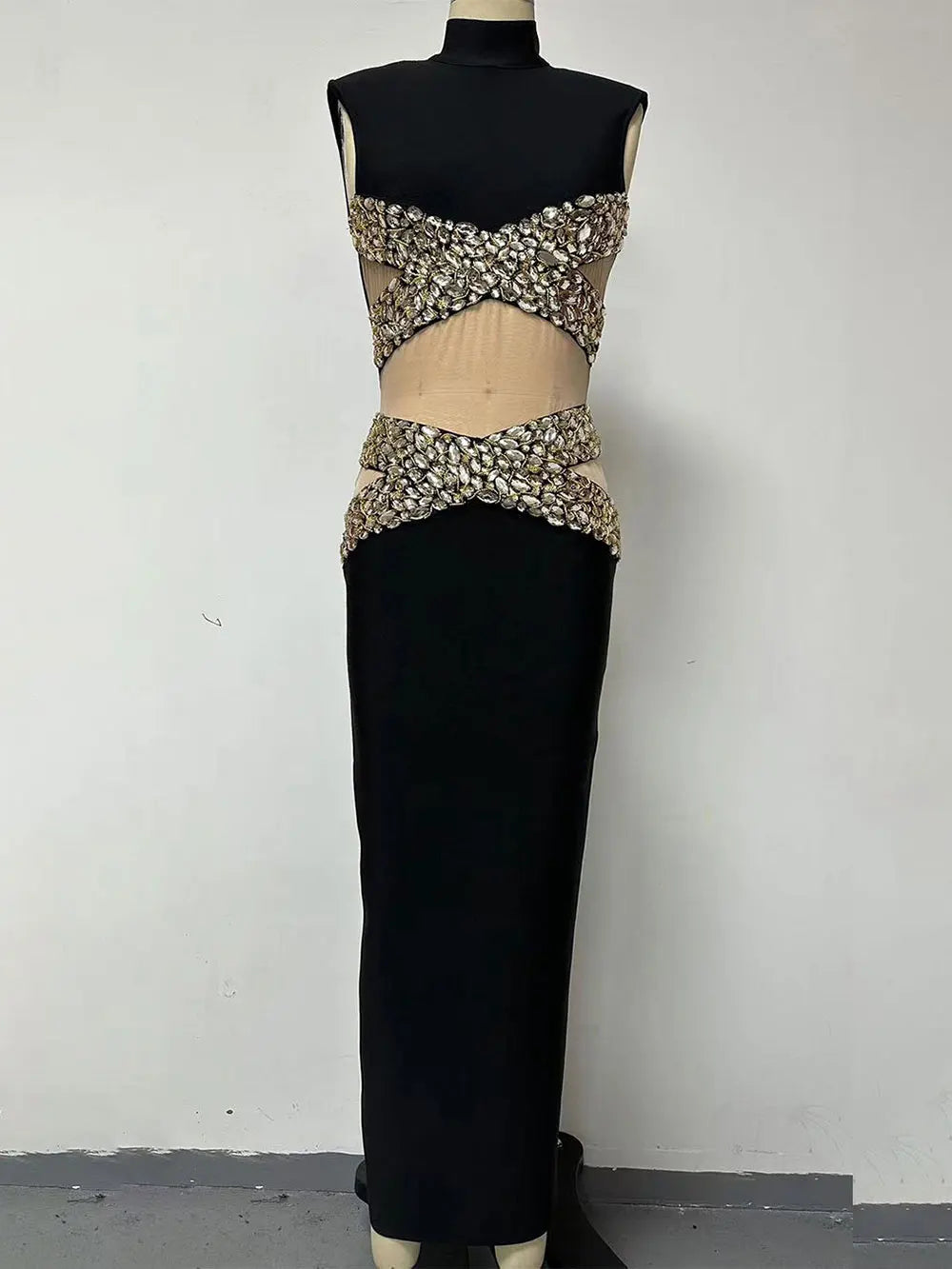 Beaded Bandage Bodycon Dress