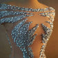 Sexy Evening Luxurious Silver Rhinestones Sleeveless outfit Dress