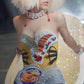 Gold Pearl Rhinestone Dress