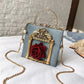 Rose Flower 3D art metal Bag