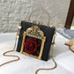 Rose Flower 3D art metal Bag