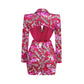 Rose Red Sequin Suit Dress