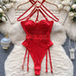 Mesh Halter Bodysuits