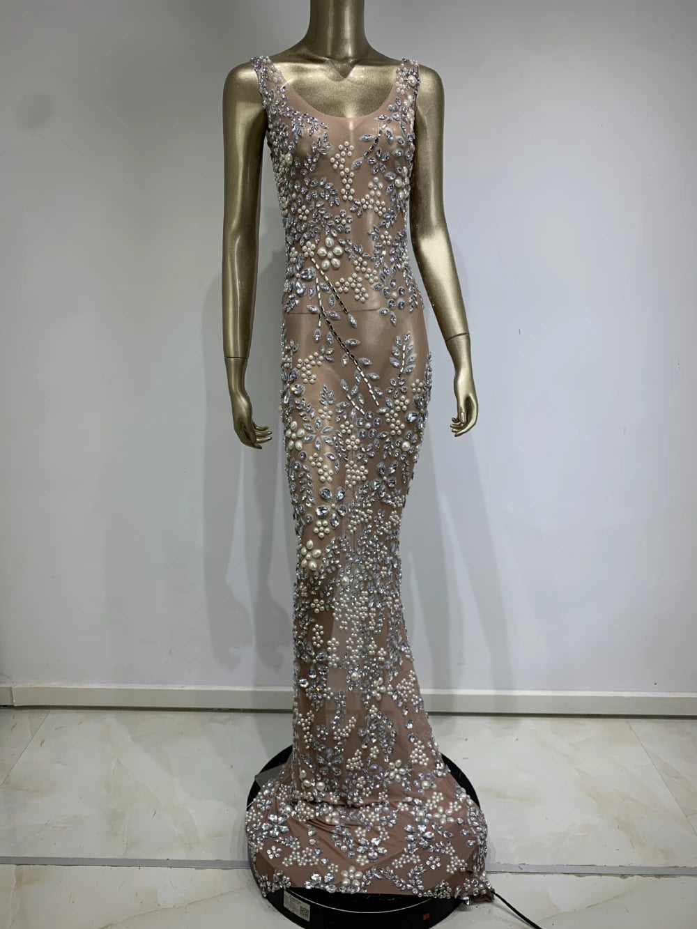 Glitter Cocktail Maxi Dress