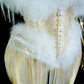 White Feather Stage Pearl Lingeries Set