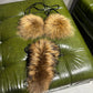 Natural Fox Fur Bikini Set