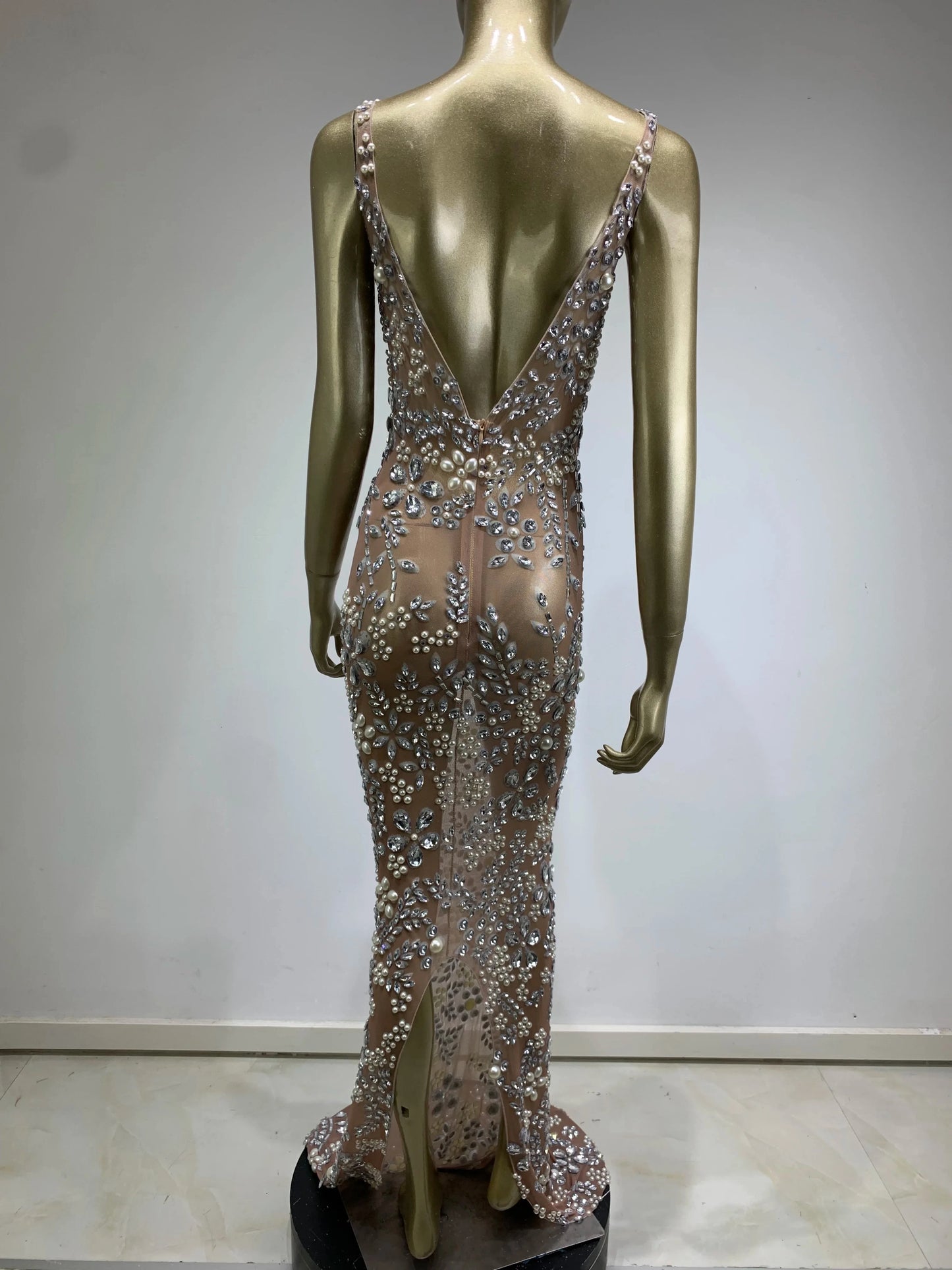 Glitter Cocktail Maxi Dress