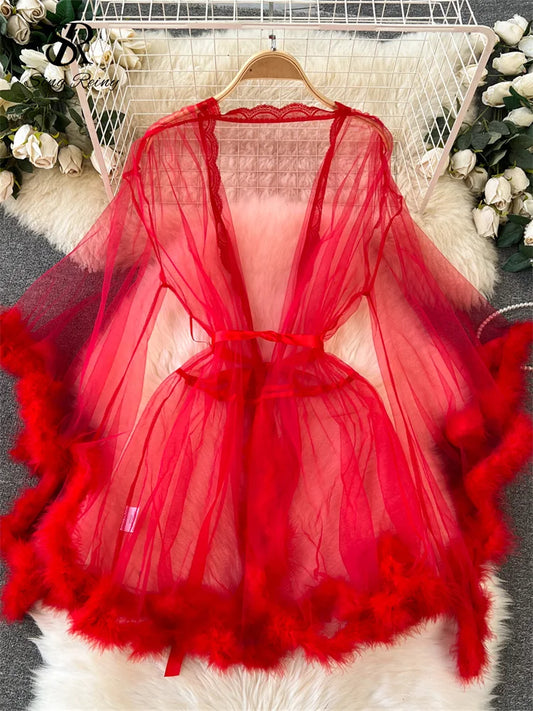 Female Sheer Shapewear Robes