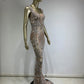 Glitter Cocktail Maxi Dress