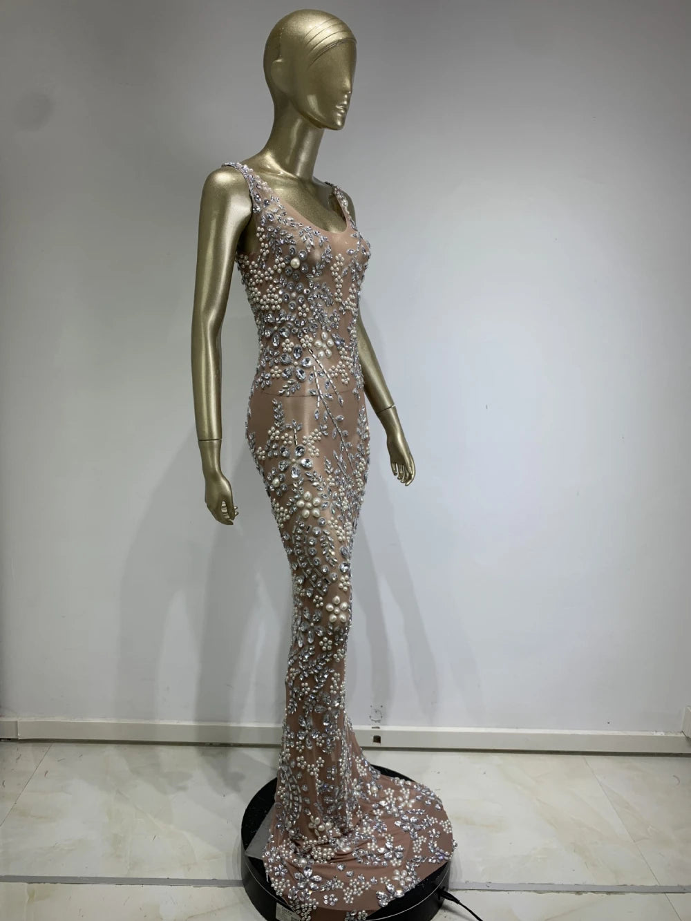 Glitter Cocktail Maxi Dress