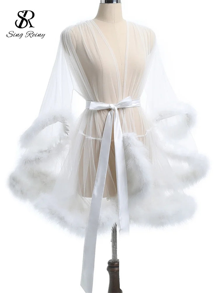 Female Sheer Shapewear Robes