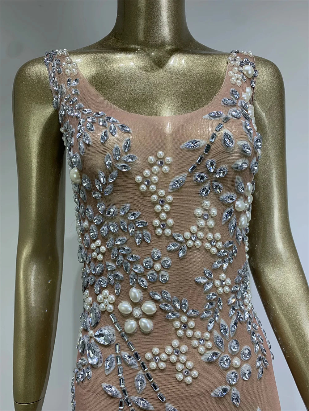 Glitter Cocktail Maxi Dress