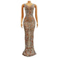 Glitter Cocktail Maxi Dress