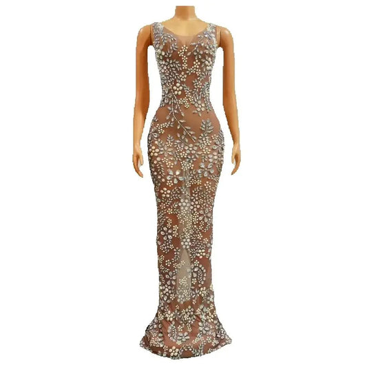 Glitter Cocktail Maxi Dress