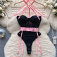 Mesh Halter Bodysuits