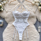 Mesh Halter Bodysuits