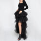 High Low removal layered Maxi Tutu skirt tail