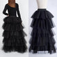 High Low removal layered Maxi Tutu skirt tail